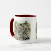 Classic Frill Pigeons Laced Blondinettes Tasse (Vorderseite Links)