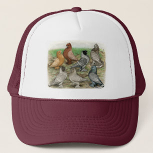 Classic Frill Pigeons Laced Blondinettes Truckerkappe