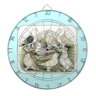 Classic Frill Tauben Satinettes Dartscheibe