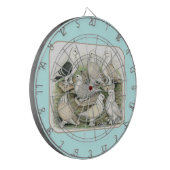 Classic Frill Tauben Satinettes Dartscheibe (Vorderseite Links)
