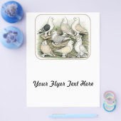 Classic Frill Tauben Satinettes Flyer (Einzeln)