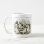 Classic Frill Tauben Satinettes Kaffeetasse (Links)