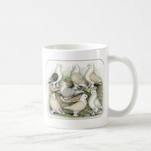 Classic Frill Tauben Satinettes Kaffeetasse