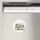 Classic Frill Tauben Satinettes Magnet (In Situ (Geschirrspüler))