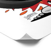 Classic frisierte Auto 57 Gasser Drag Racing Muscl Poster (Ecke)