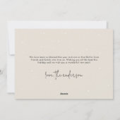 Classic Frohe Weihnachten Antikes Weiße Punkte Fot (Rückseite)