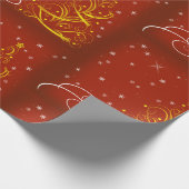 Classic Frohe Weihnachten Geschenkpapier (Ecke)
