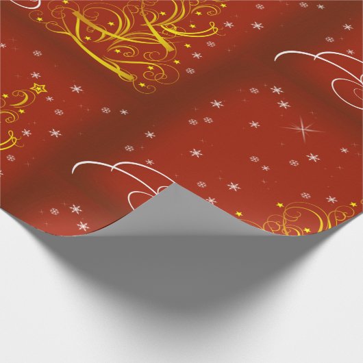 Classic Frohe Weihnachten Geschenkpapier (Ecke)