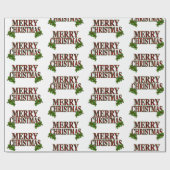 Classic Frohe Weihnachten Geschenkpapier (Flach)