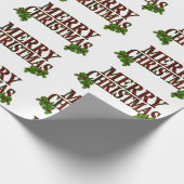 Classic Frohe Weihnachten Geschenkpapier (Ecke)