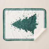 Classic Frohe Weihnachten | Großartiger, muffiger Sherpadecke (Vorderseite (Horizontal))