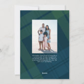 Classic Frohe Weihnachten kariert einfach zwei Fot (Rückseite)