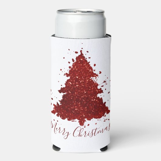 Classic Frohe Weihnachten | Rich Festivals Crimson Selters Dosenkühler (Seltzer Vorderseite)