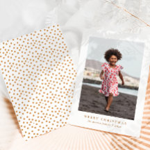 Classic Frohe Weihnachts-Weihnachtsfotokarte