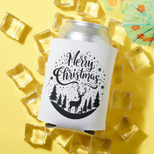 Classic Frory Christmas Deer and Tree Design Art Dosenkühler