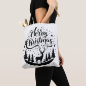 Classic Frory Christmas Deer and Tree Design Art Tasche (Von Nahem)