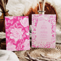 Classic Fuchsia Floral Chinoiserie Garden Hochzeit