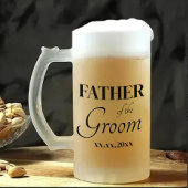 Classic Fully Customizable Wedding Beer Mug Mattglas Bierglas