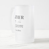 Classic Fully Customizable Wedding Beer Mug Mattglas Bierglas (Vorderseite Links)