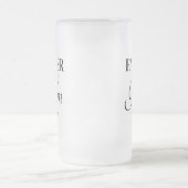 Classic Fully Customizable Wedding Beer Mug Mattglas Bierglas (Mittel)