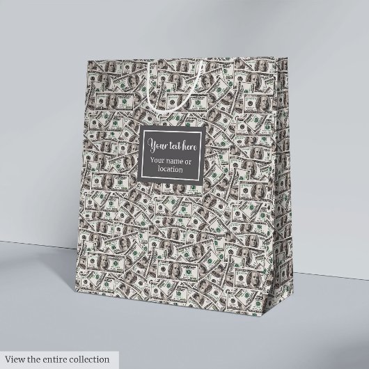 Classic funny gift dollar pattern personalized pappteller