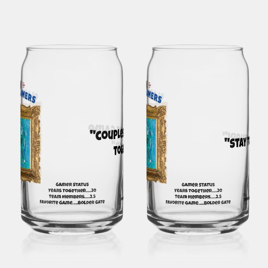 Classic Gamers Cool Play Couples Set Dosenglas (Links)