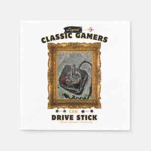 Classic Gamers Geburtstagsparty Groovy Vision Napk Serviette