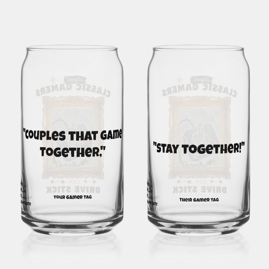 Classic Gamers Groovy Vision Couples Set Dosenglas (Rückseite)