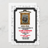 Classic Gamers Groovy Vision Einladung (Vorne/Hinten)