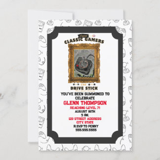 Classic Gamers Groovy Vision Einladung
