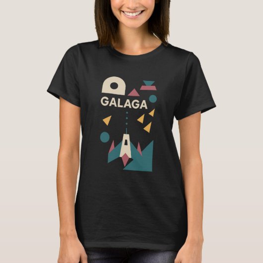 Classic Gaming Galaga Style Damen T-Shirt (Vorderseite)