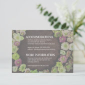 CLASSIC Garden Hellebore - Details Umschließungska Einladung (Stehend Vorderseite)