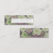 CLASSIC Garden Hellebore Mini Web RSVP Karte (Vorne/Hinten)