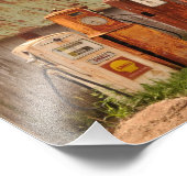 Classic-Gaspumpen Fotodruck (Ecke)