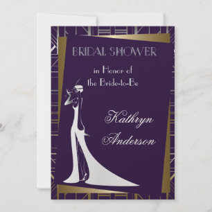 Classic Gatsby Deko Bridal Dusche Einladung