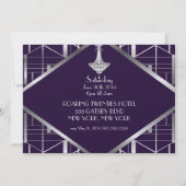 Classic Gatsby Deko Bridal ShowerEinladungManuela Einladung (Rückseite)