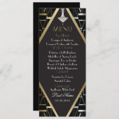 Classic Gatsby Deko Wedding Menu Chandelier Menükarte (Vorne/Hinten)