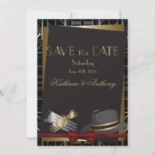 Classic Gatsby Deko Wedding Save the Date