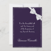 Classic Gatsby Deko Wedding Vielen Dank Manuela Dankeskarte (Rückseite)