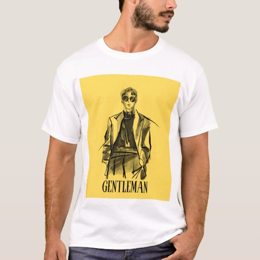 Classic Gentleman Style T - Shirt (Vorderseite)