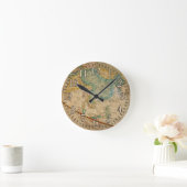 Classic Geographical Globe Artwork Runde Wanduhr (Zuhause)