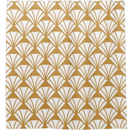 Classic Geometric: Art Deco Elegance. Duschvorhang (Vorderseite)