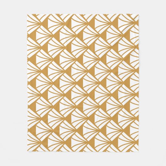 Classic Geometric: Art Deco Elegance. Fleecedecke (Vorderseite)