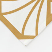 Classic Geometric: Art Deco Elegance. Fleecedecke (Ecke)