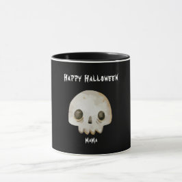 Classic Ghost Skeleton Happy Halloween Mama Tasse