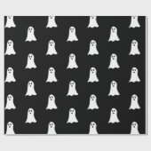 Classic Ghost Wrapping Paper (Schwarz) Geschenkpapier (Flach)