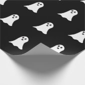 Classic Ghost Wrapping Paper (Schwarz) Geschenkpapier (Ecke)