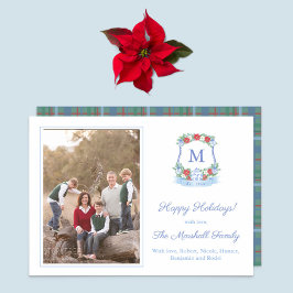 Classic Ginger Jar Red Poinsettia Frohe Weihnachte Feiertagskarte
