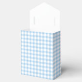 Classic Gingham Baby Blue Geschenkschachtel (Geöffnet)