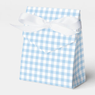 Classic Gingham Baby Blue Geschenkschachtel